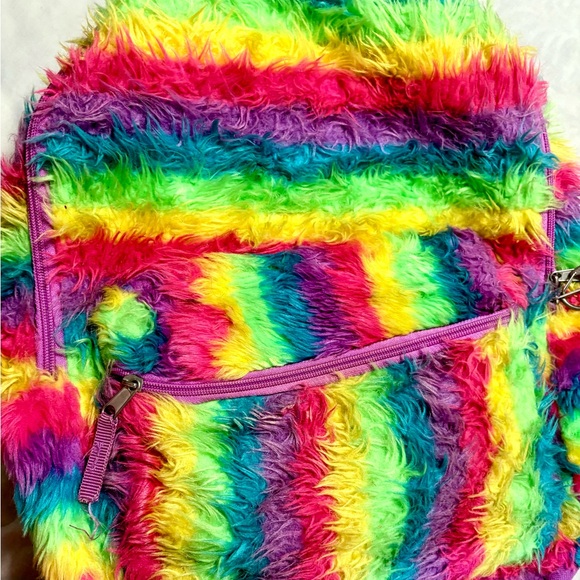 Colorful Furry Kids Backpack - Picture 10 of 10